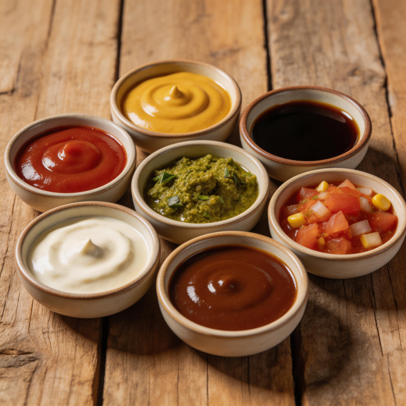 七味酱料 风味十足图片