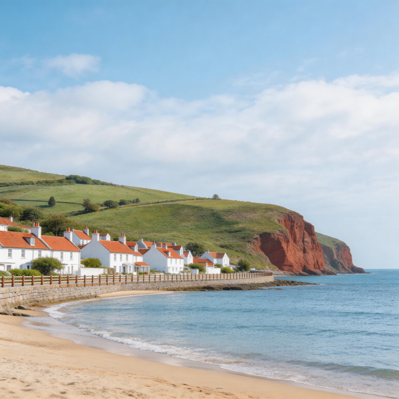 海岸小镇风光图片