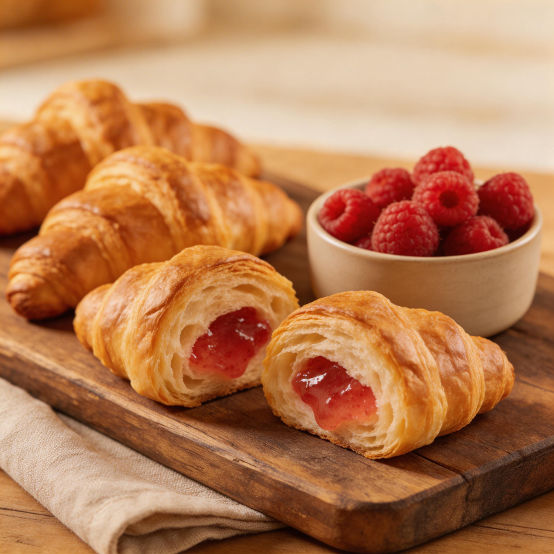 果酱牛角包图片