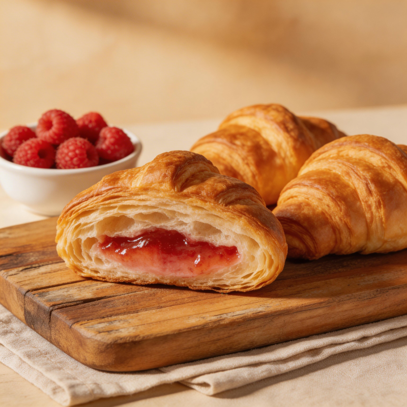 果酱羊角面包图片