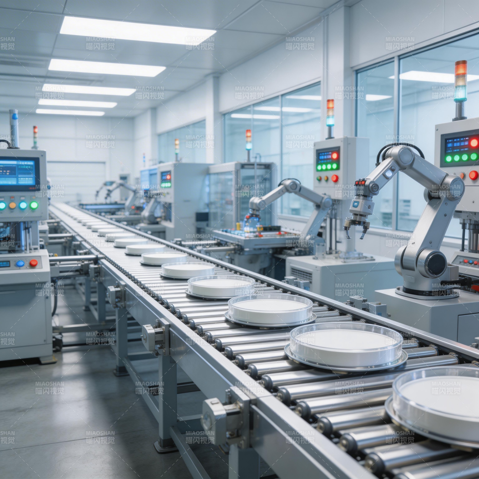 智能工厂生产线图片