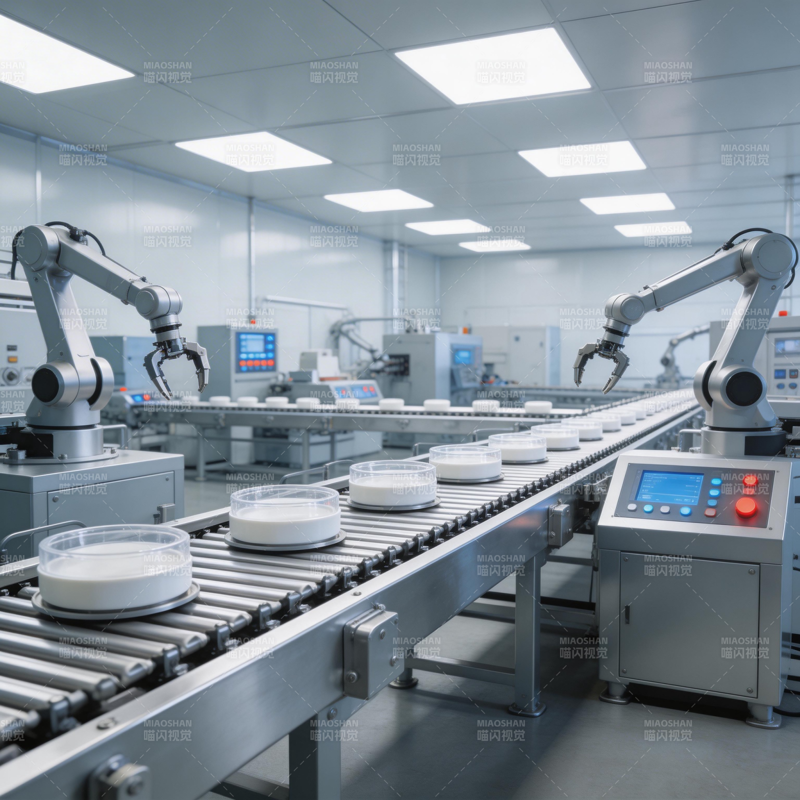 智能工厂生产线图片