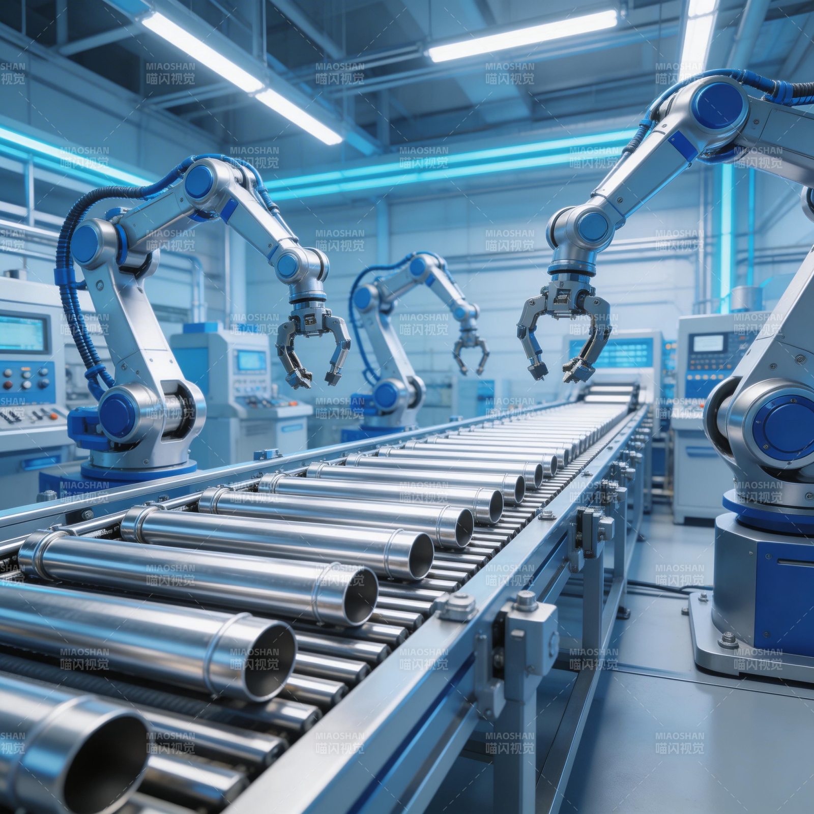 智能工厂自动化生产线图片