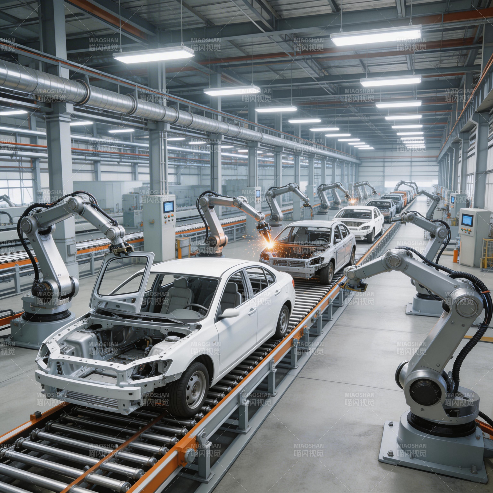 智能汽车生产线图片