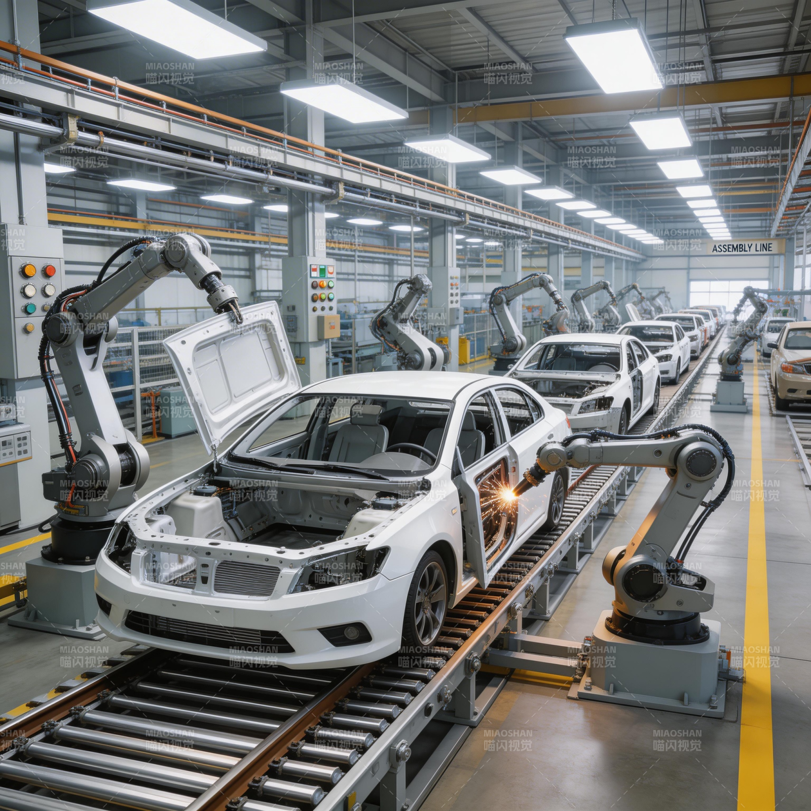 智能汽车生产线图片