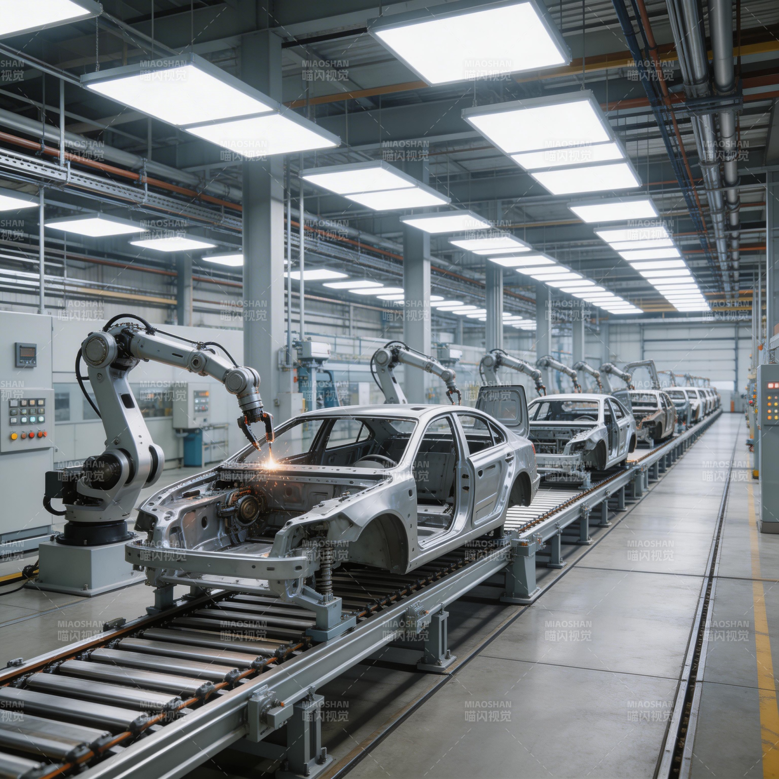 智能汽车生产线图片