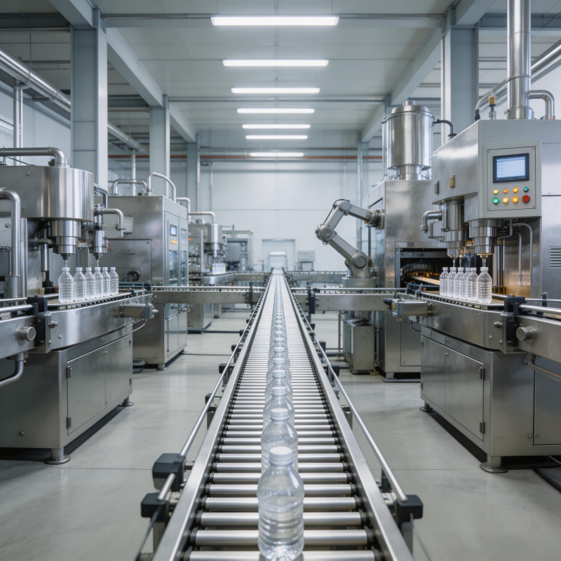 现代化瓶装生产线图片