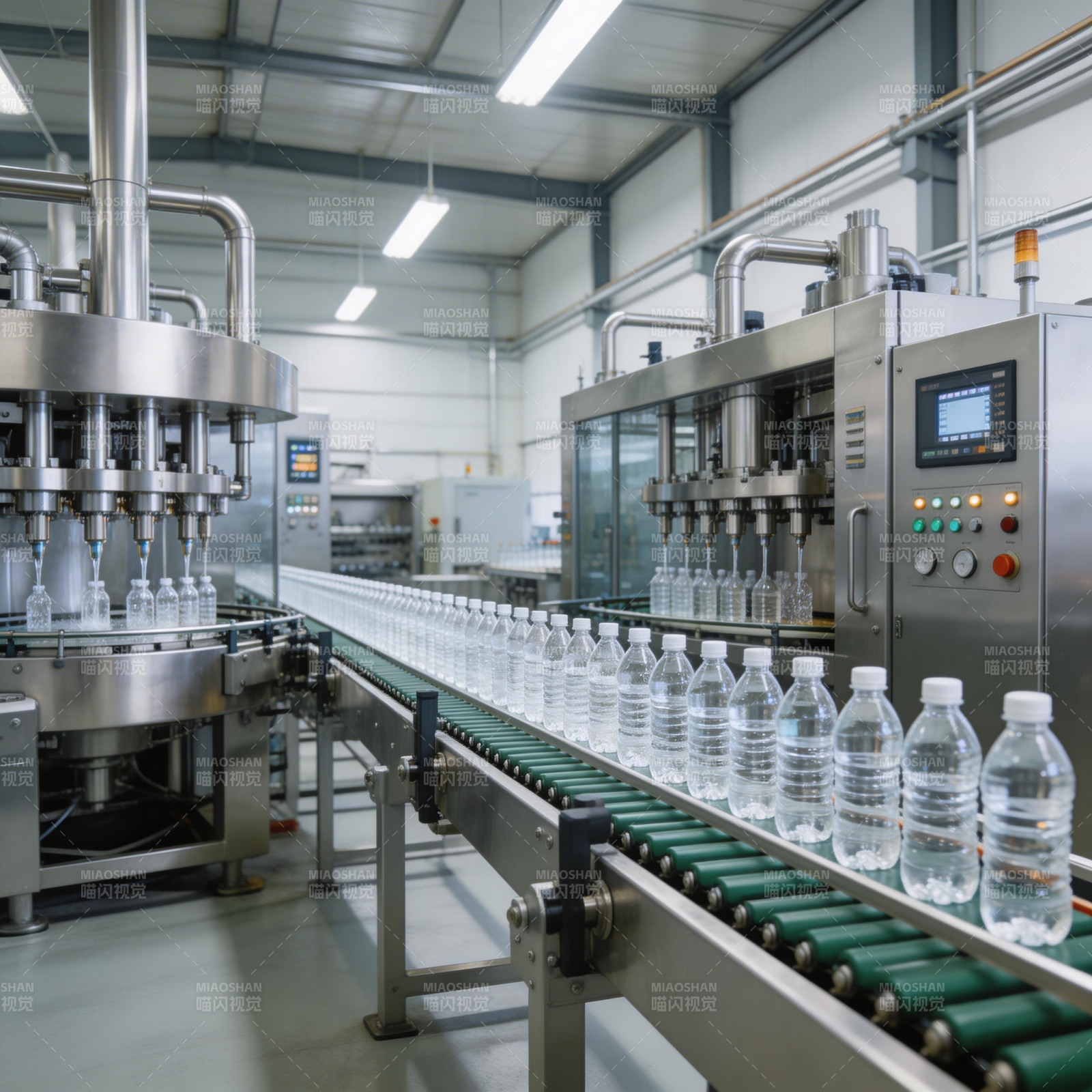 瓶装水生产线图片