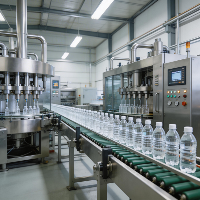 瓶装水生产线图片
