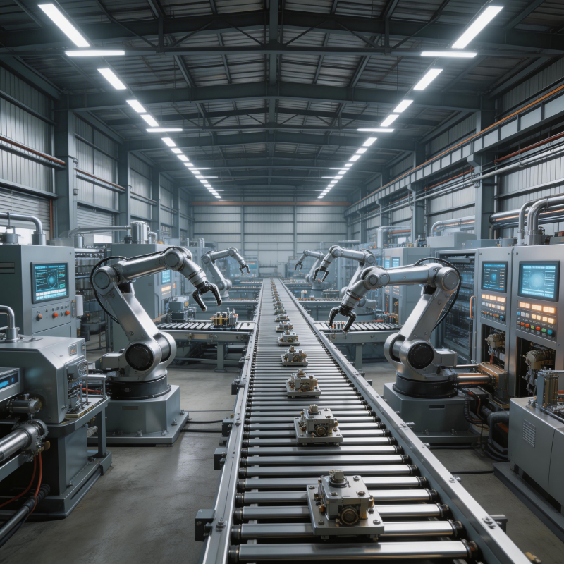 智能工厂生产线图片