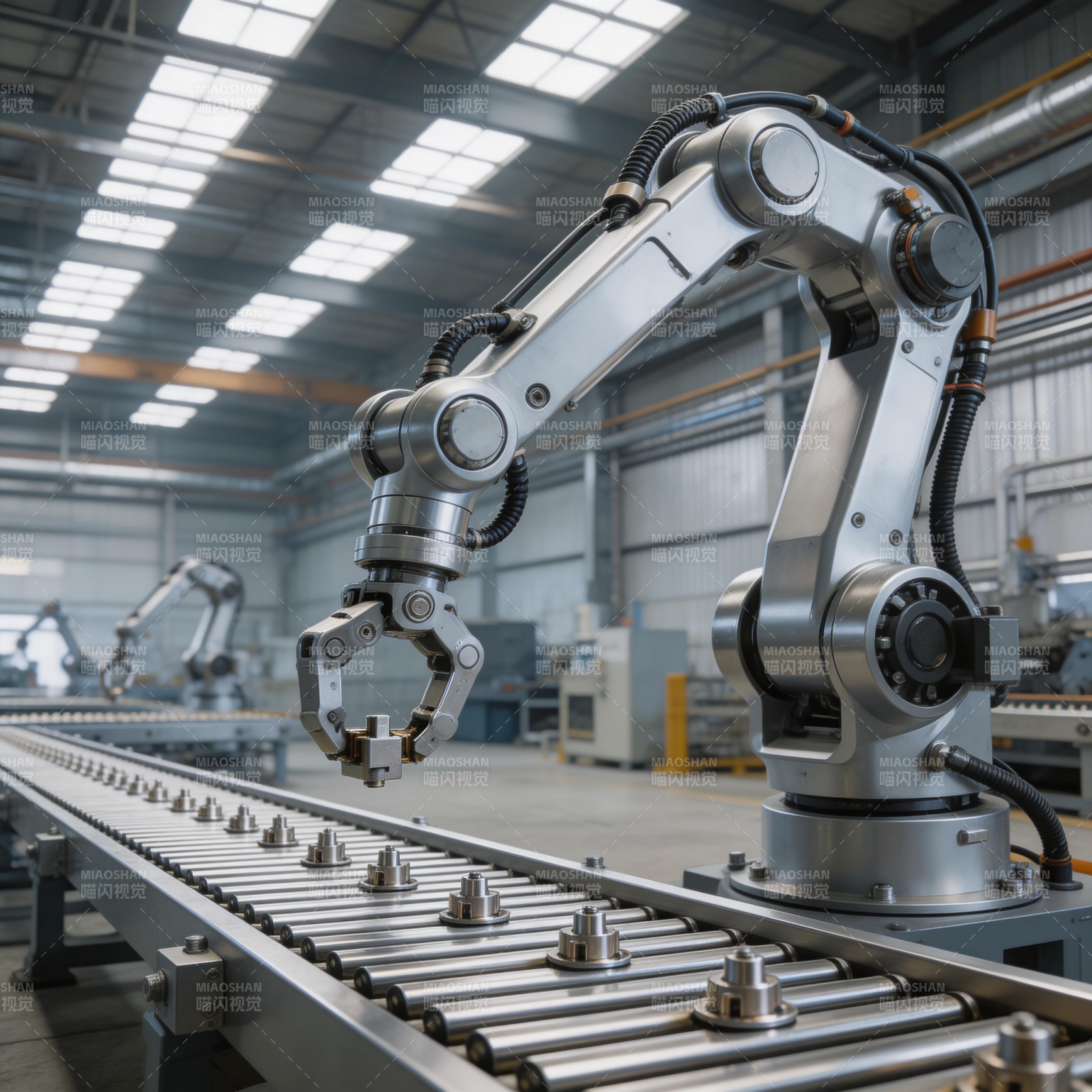 智能机械臂作业图片