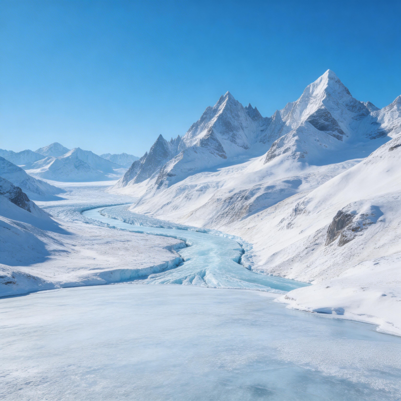 冰川雪山美景图片