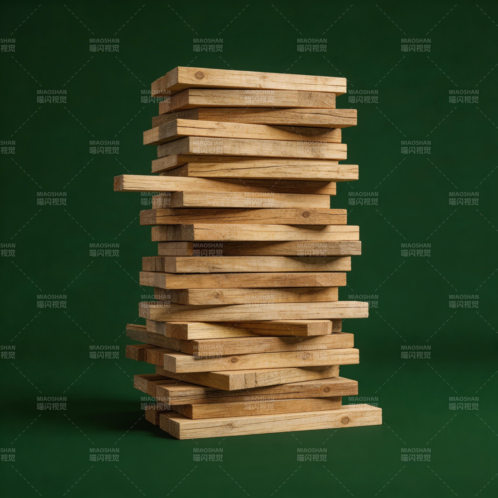 木块叠塔图片