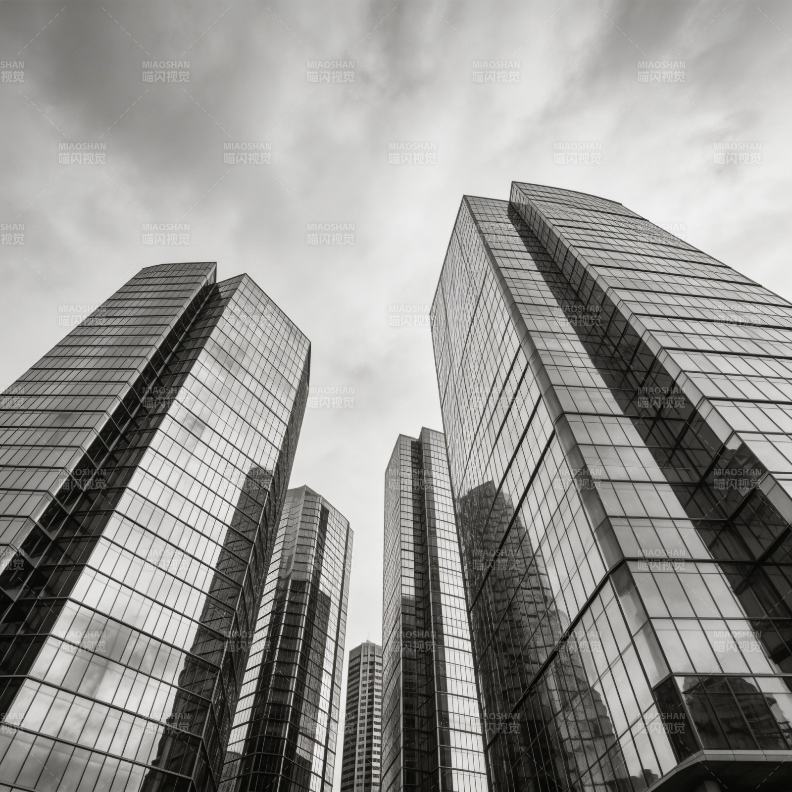摩天大楼仰望图片