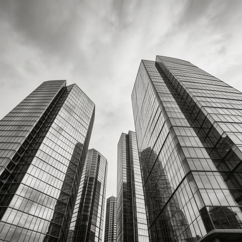 摩天大楼仰望图片