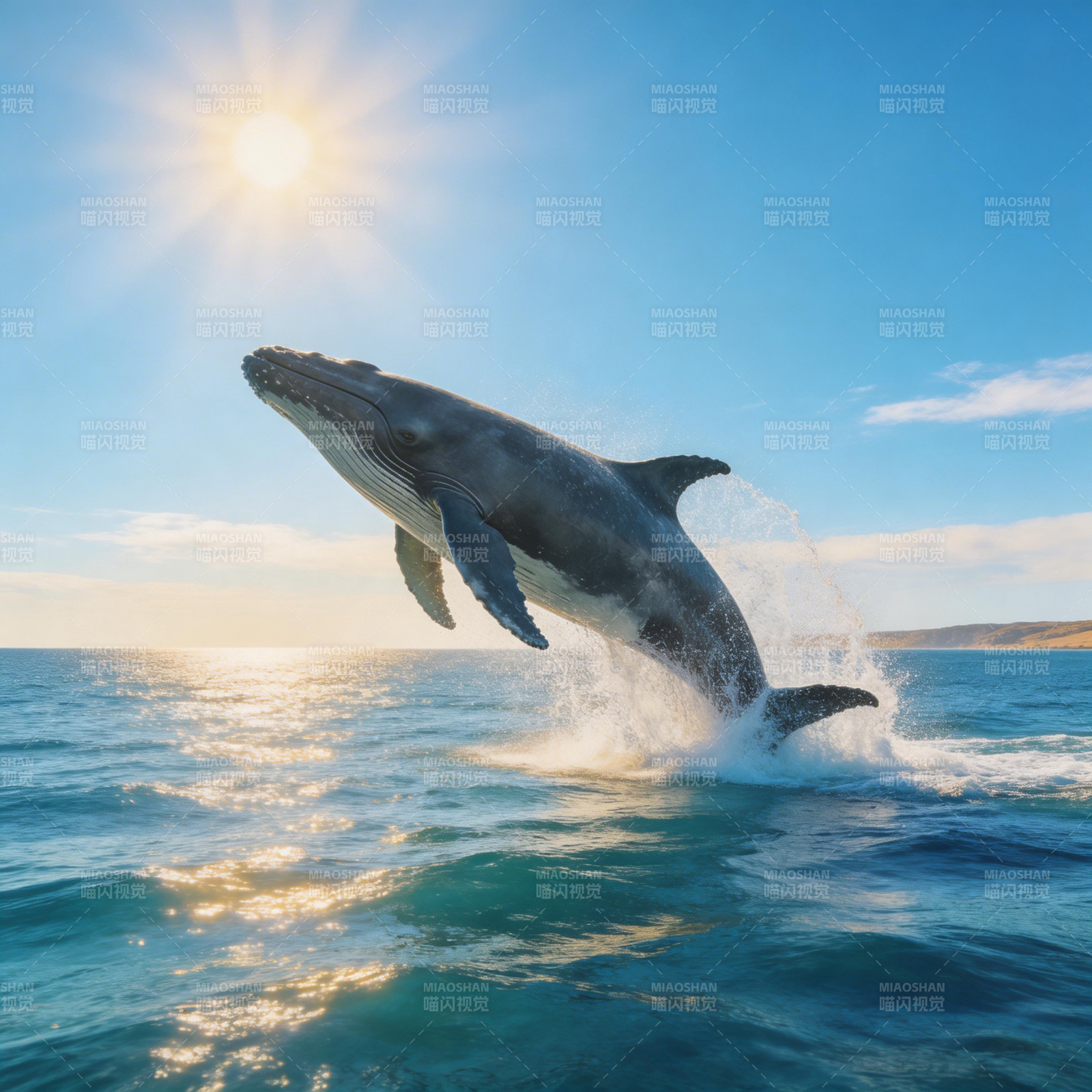 鲸跃海天图片
