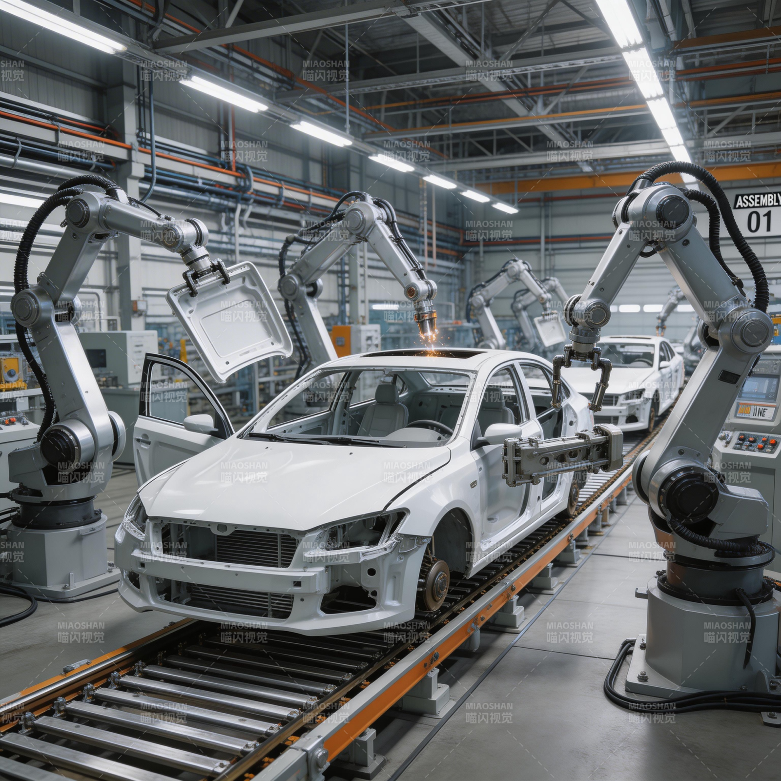 智能汽车生产线图片