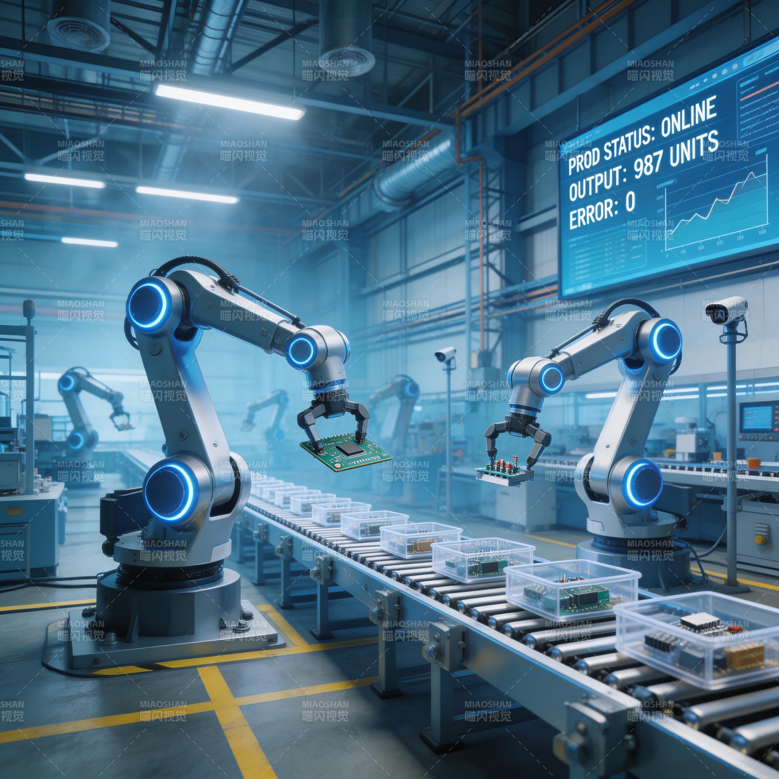 智能工厂自动化生产图片