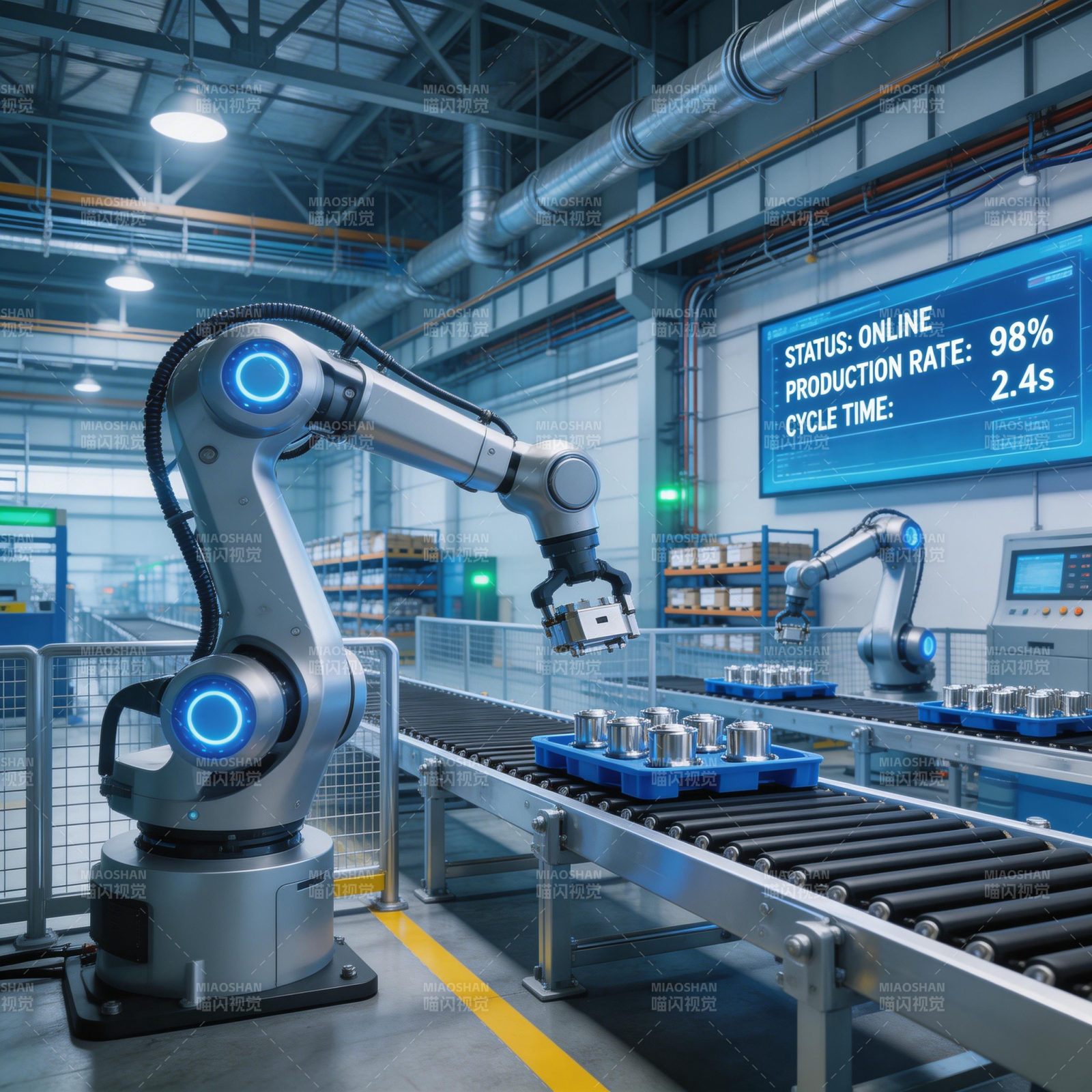 智能工厂自动化生产图片