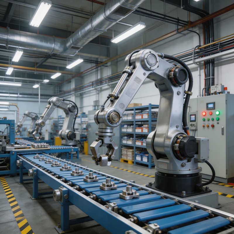 智能工厂机械臂图片