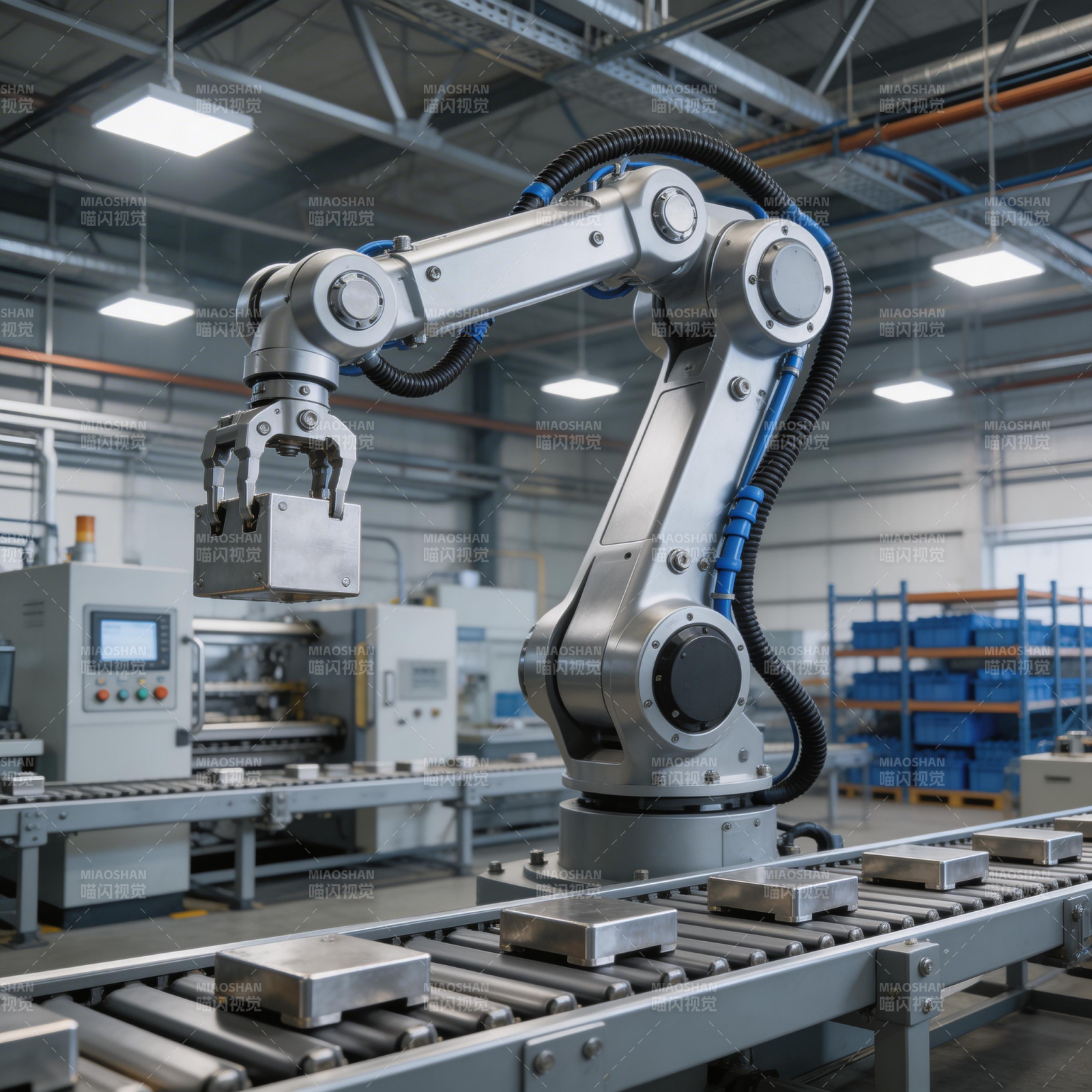 智能机械臂作业图片