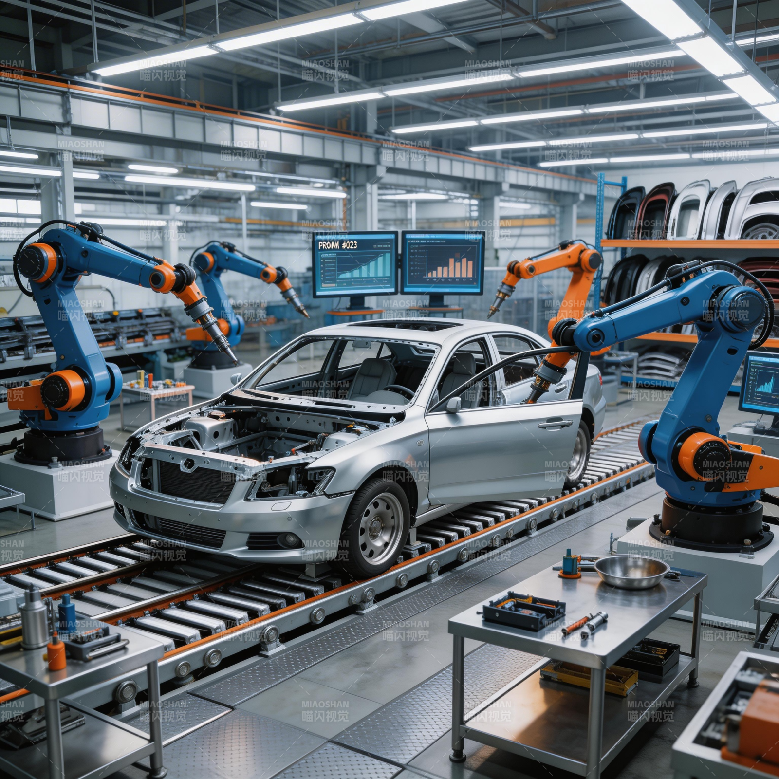 智能汽车生产线图片