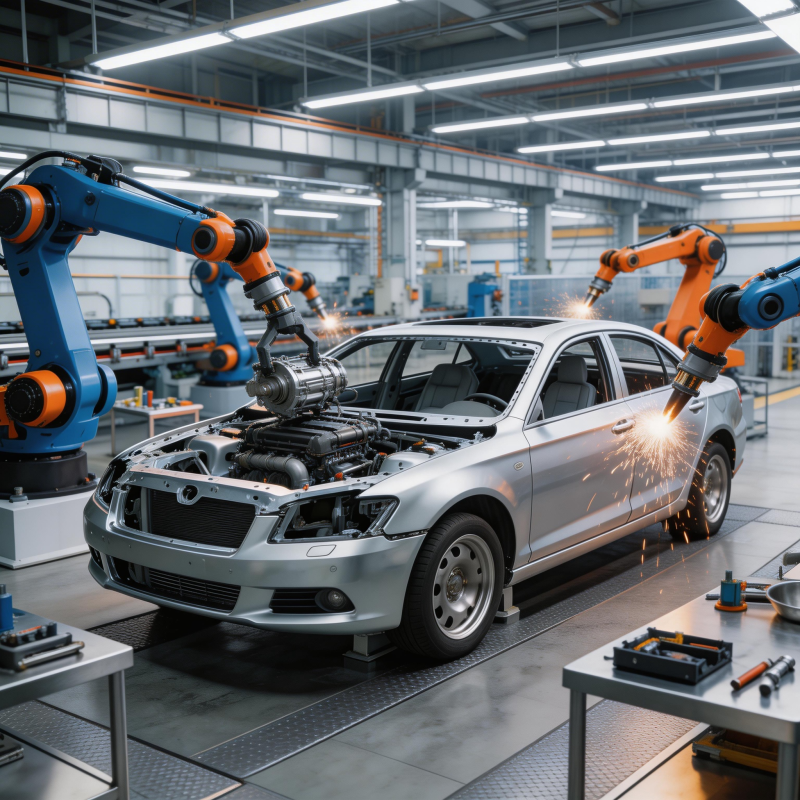 智能工厂汽车装配图片