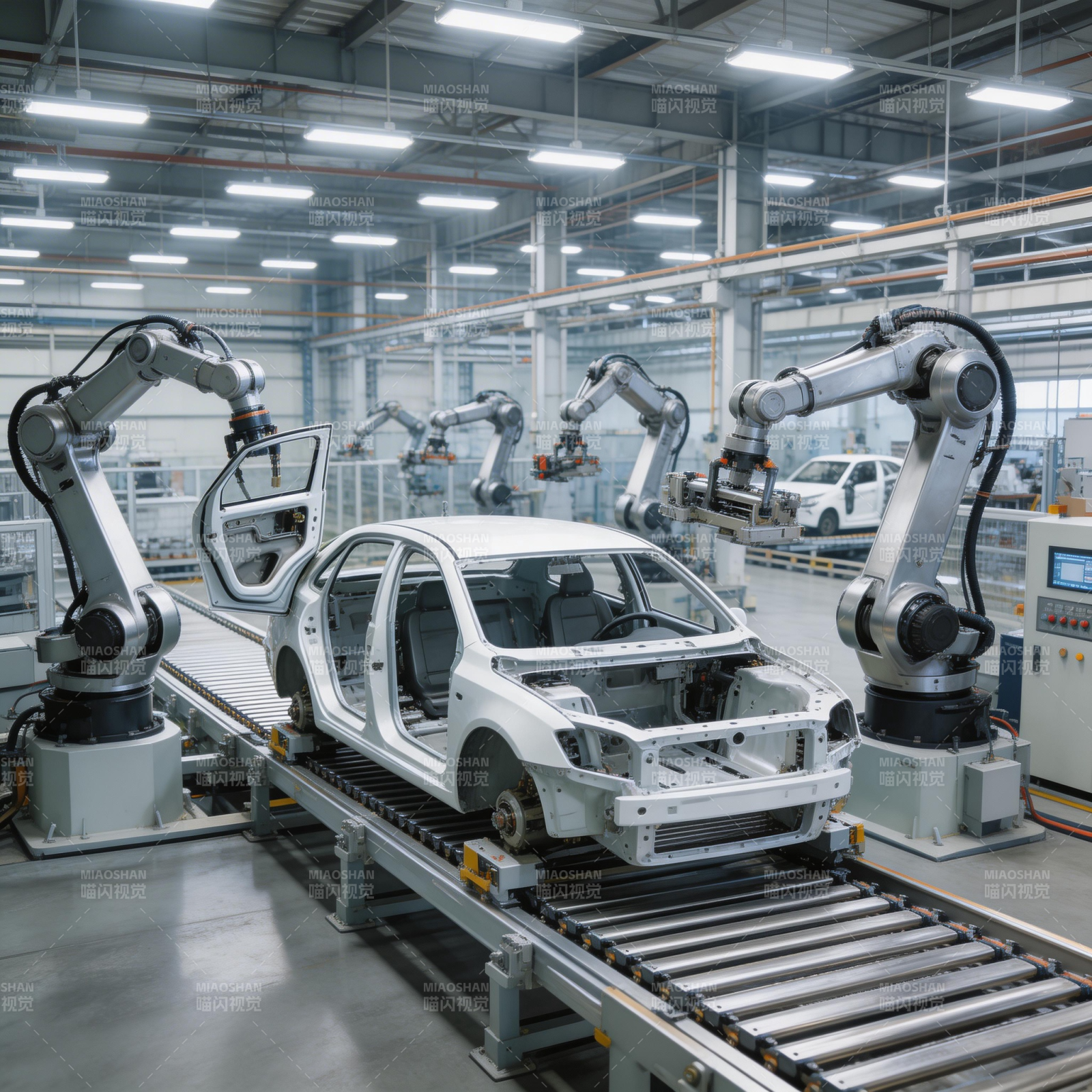 智能汽车生产线图片