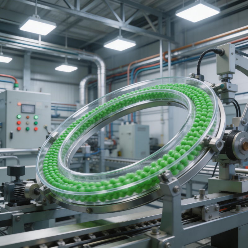 绿色球体自动化生产线图片