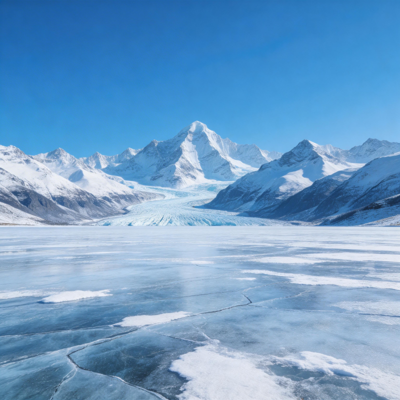 冰川雪山美景图片