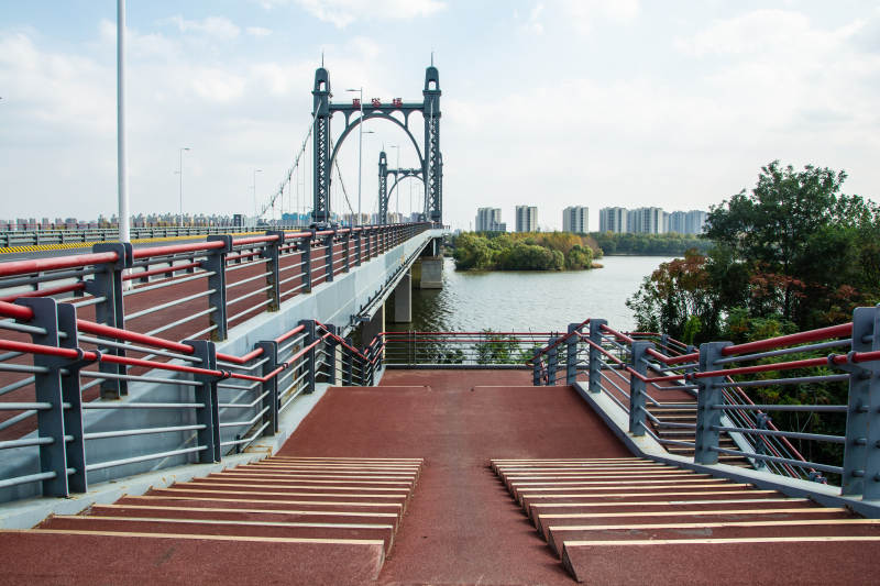 桥上风景如画图片