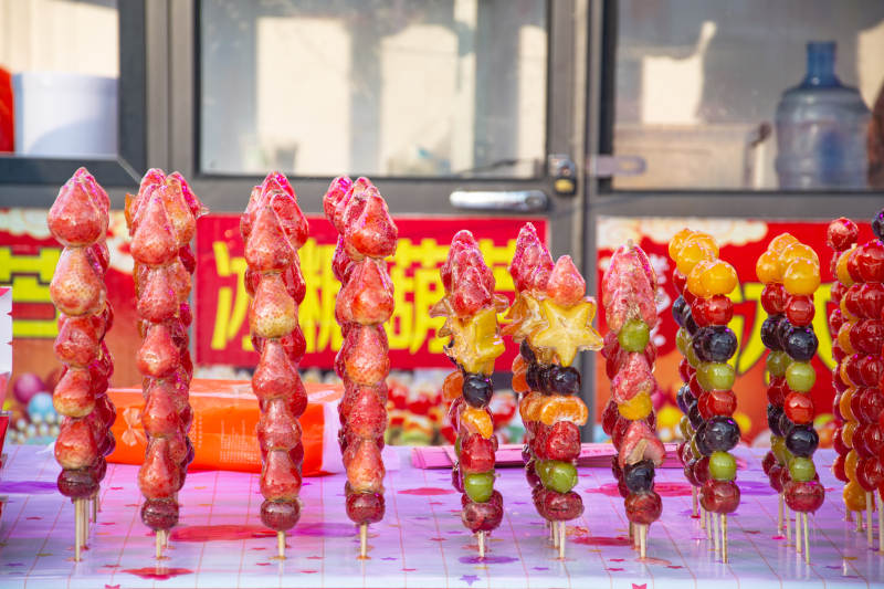 冰糖葫芦串图片