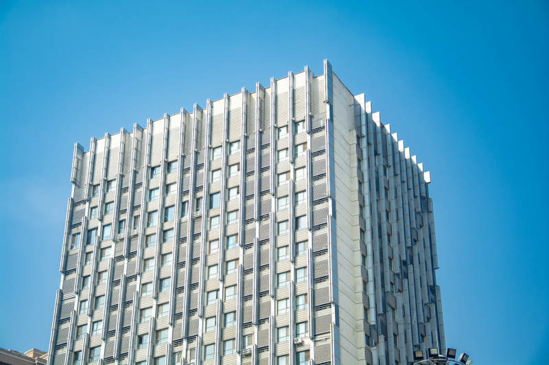 现代高楼仰拍图片