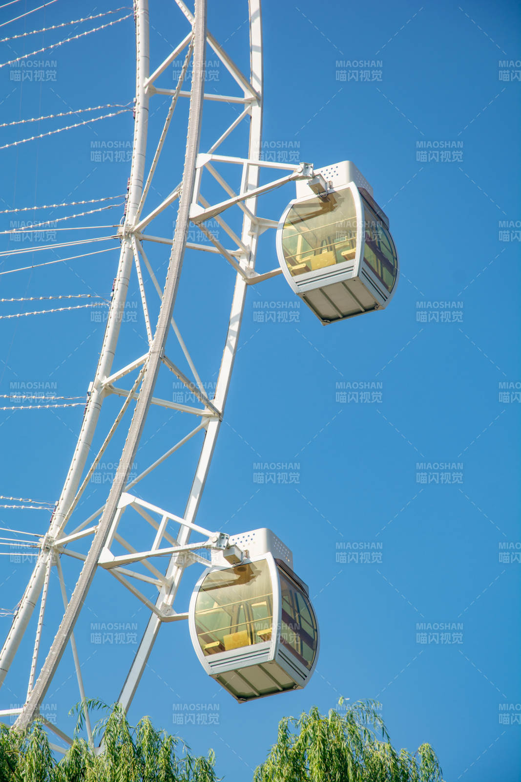 摩天轮上的风景图片