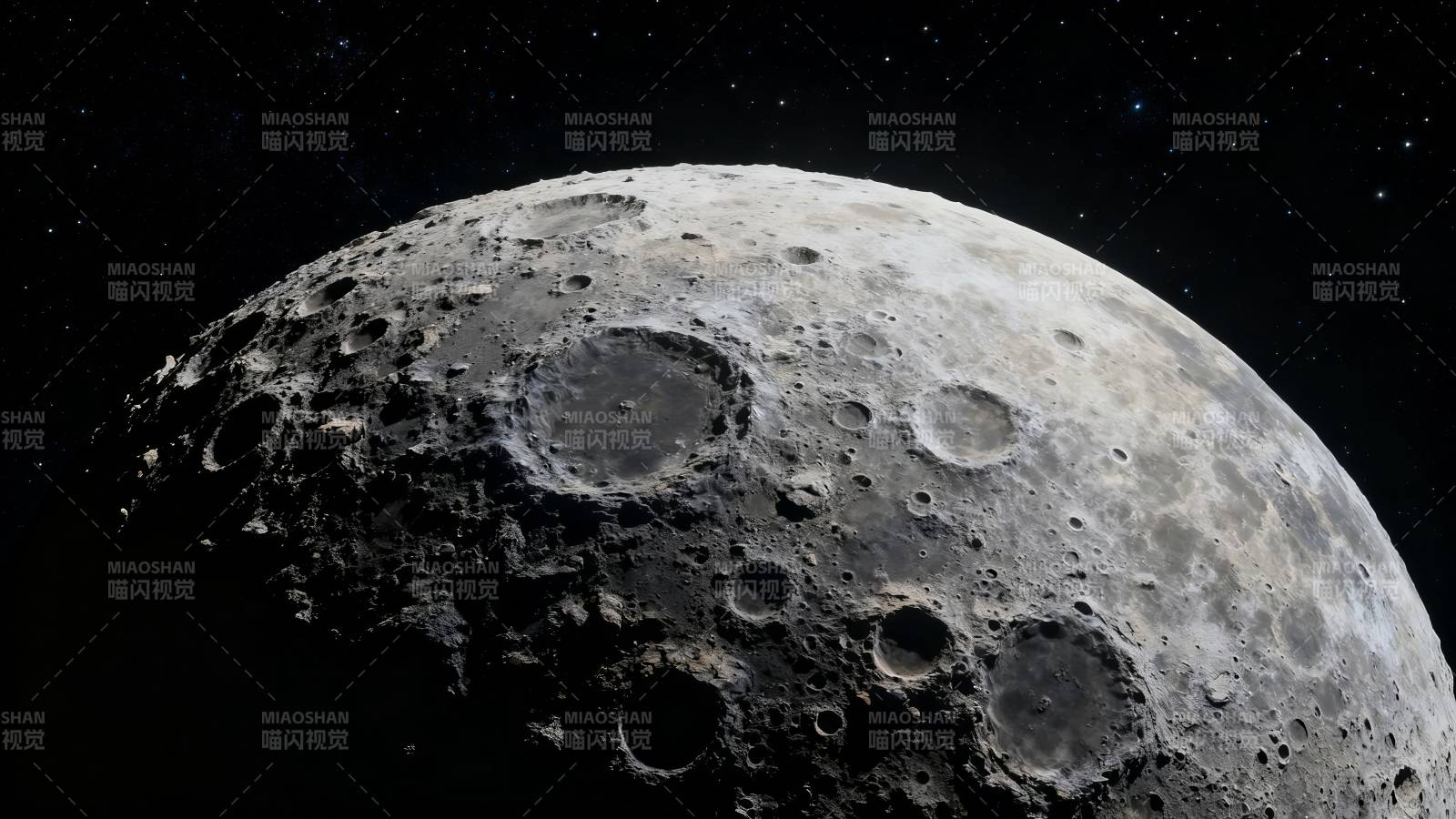 月球表面特写图片