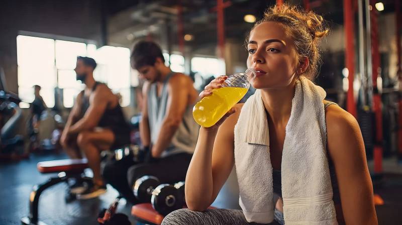 健身后补水时刻图片