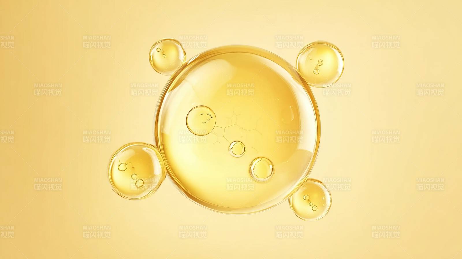 金色气泡艺术图片