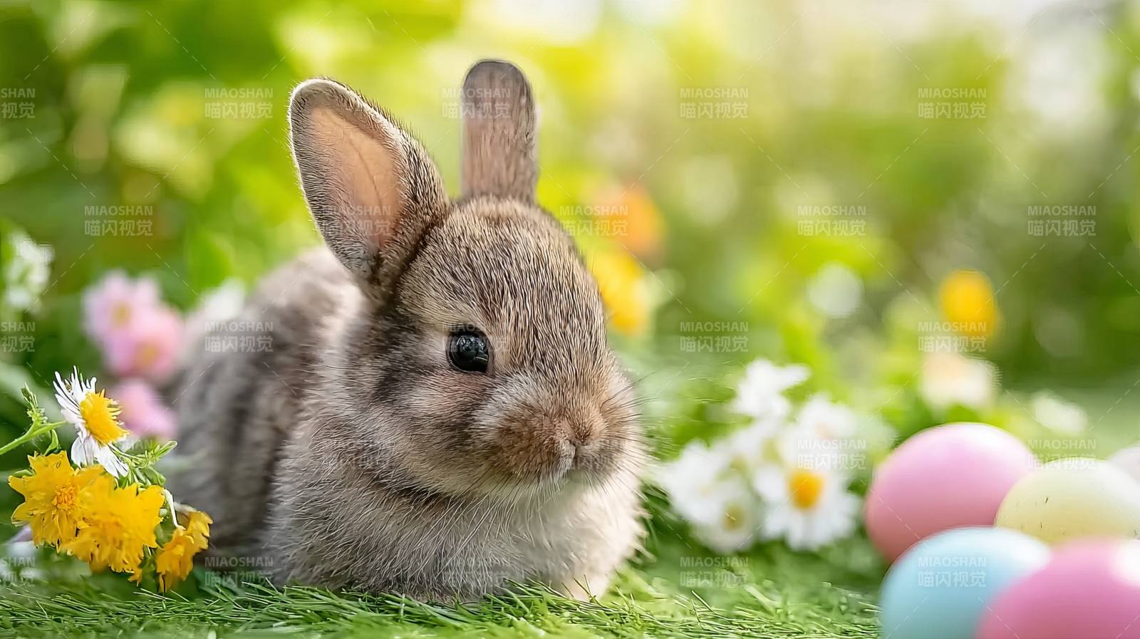 萌兔伴彩蛋图片