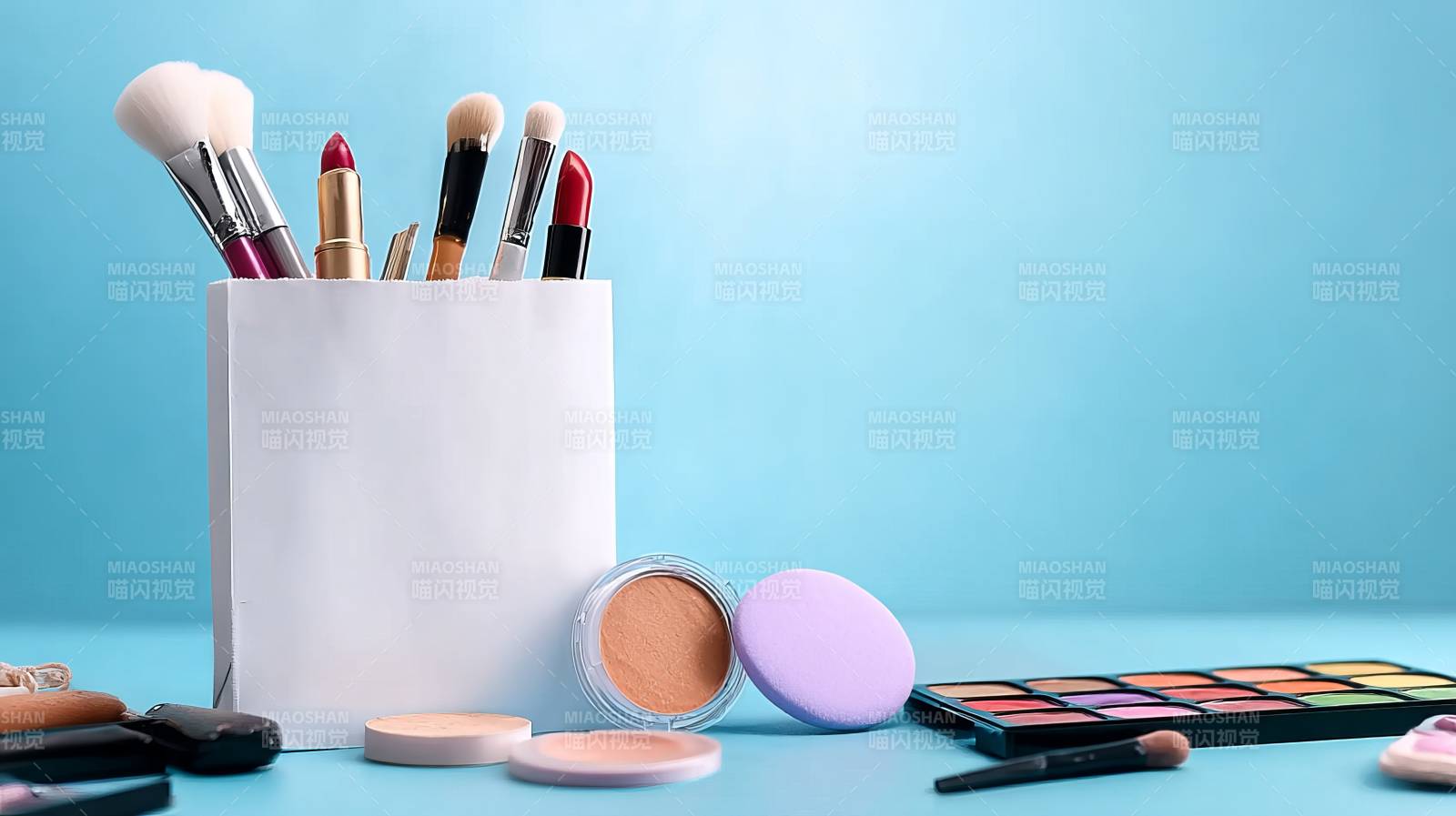 美妆工具展示图片