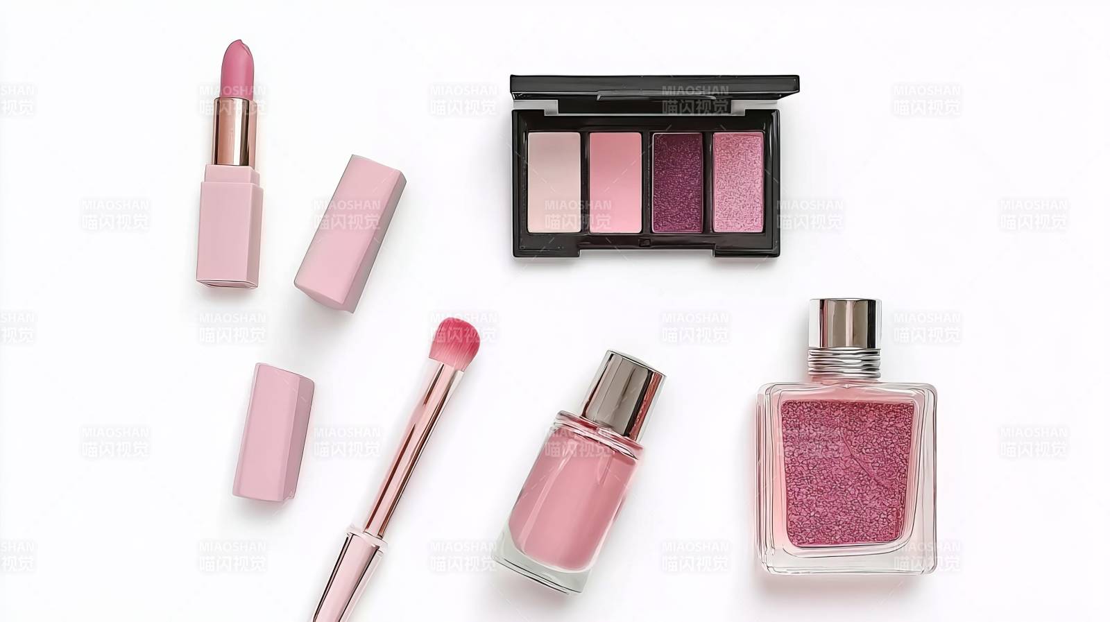 粉色系美妆套装图片