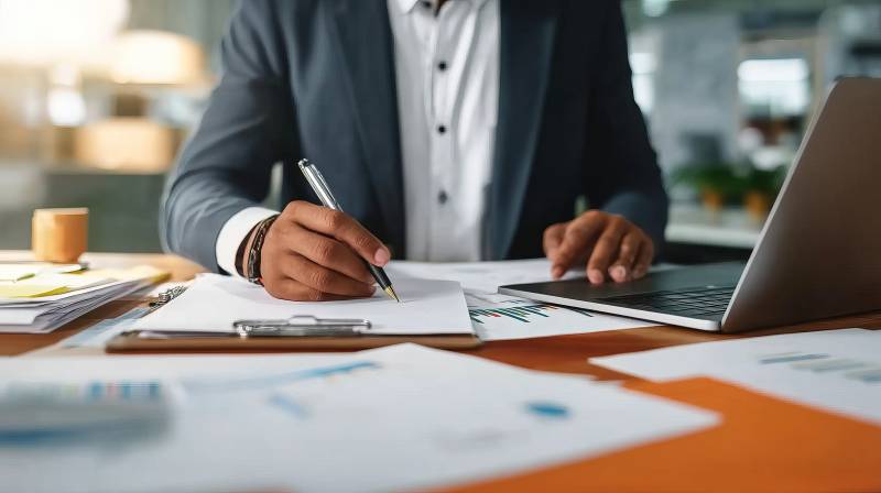 商务人士办公场景图片