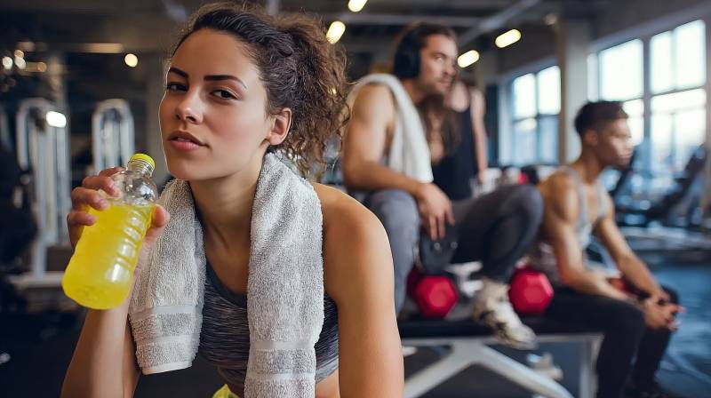 健身休息时刻图片