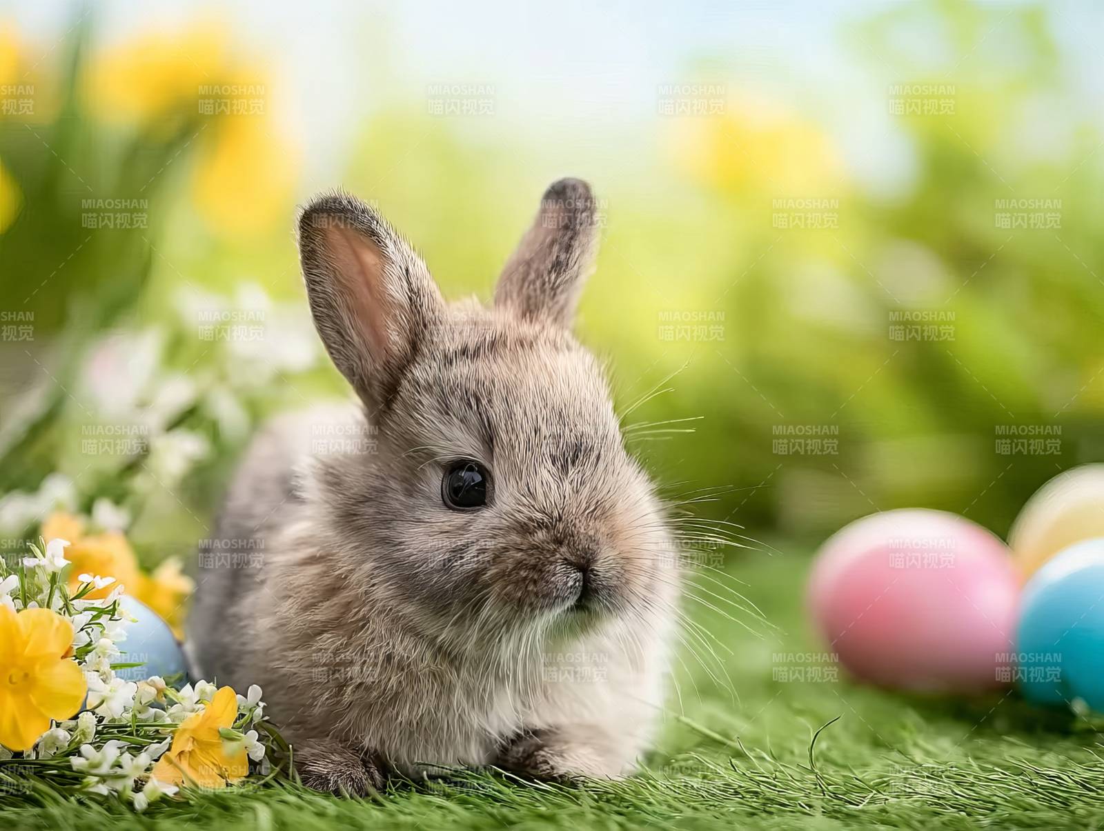 萌兔伴彩蛋图片