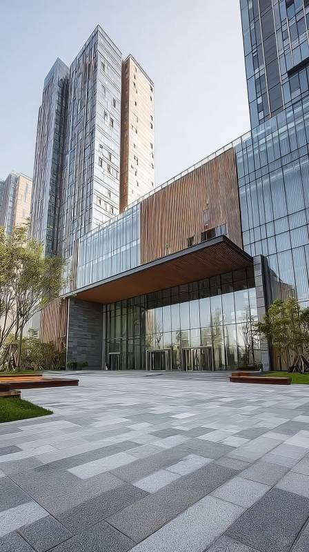现代建筑入口广场图片