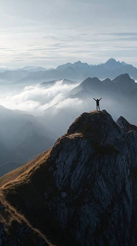 巅峰之上 云海苍茫图片