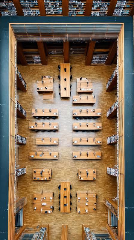 图书馆俯瞰图图片