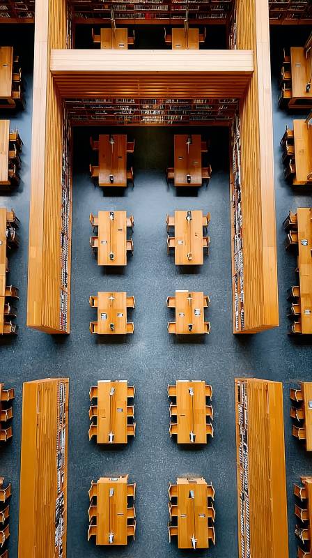 图书馆俯瞰图图片