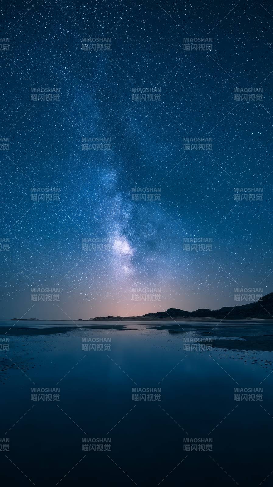 星河入海夜静谧图片