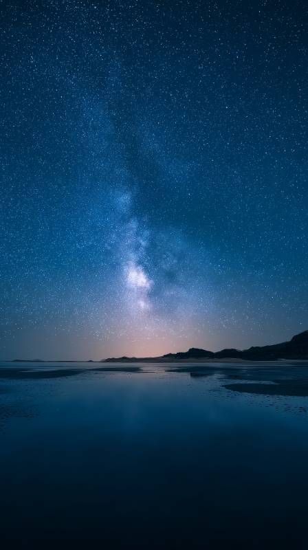 星河入海夜静谧图片