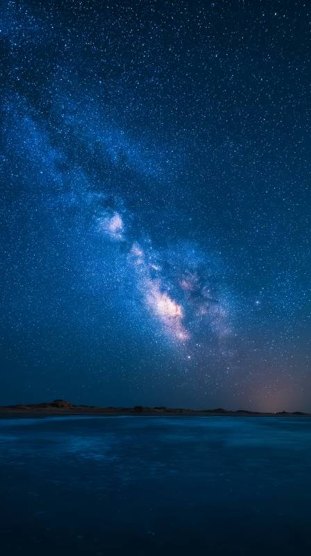 星河入海夜景图片